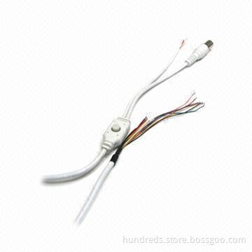 Waterproof Camera Cable with Five Directional Switch in Middle, Various Colors are Available